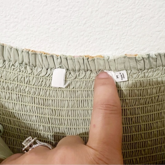 ASTR the Label Floral Off the Shoulder Midi Dress Orange Size Medium M - Picture 3 of 5